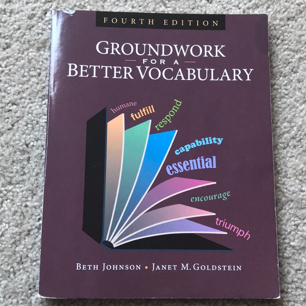 Groundwork for a better Vocabulary. 4th Edition.